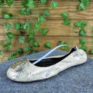 Audrey Brooke Women Paris Ballet Beige Leather Sz 9 Medium Gently Used 2025